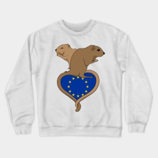 Gerbil European Union (light) Crewneck Sweatshirt